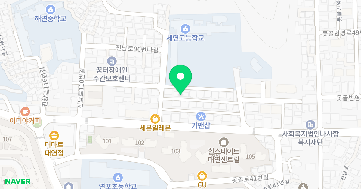 성산로즈빌 위치 지도 - 부산광역시 남구 진남로96번길 10-5