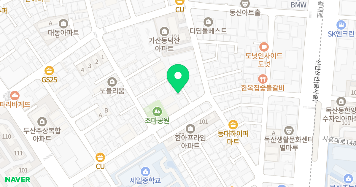 (148-37) 위치 지도 - 서울특별시 금천구 시흥대로149길 24-1