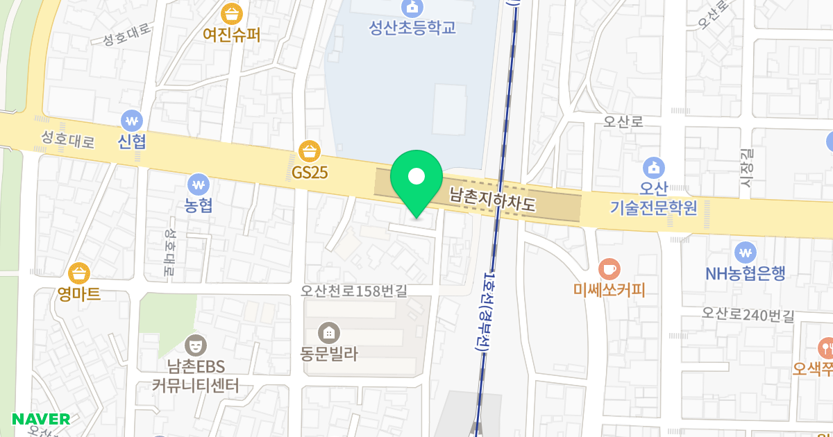 스카이캐슬 위치 지도 - 경기도 오산시 성호대로50번길 4-2