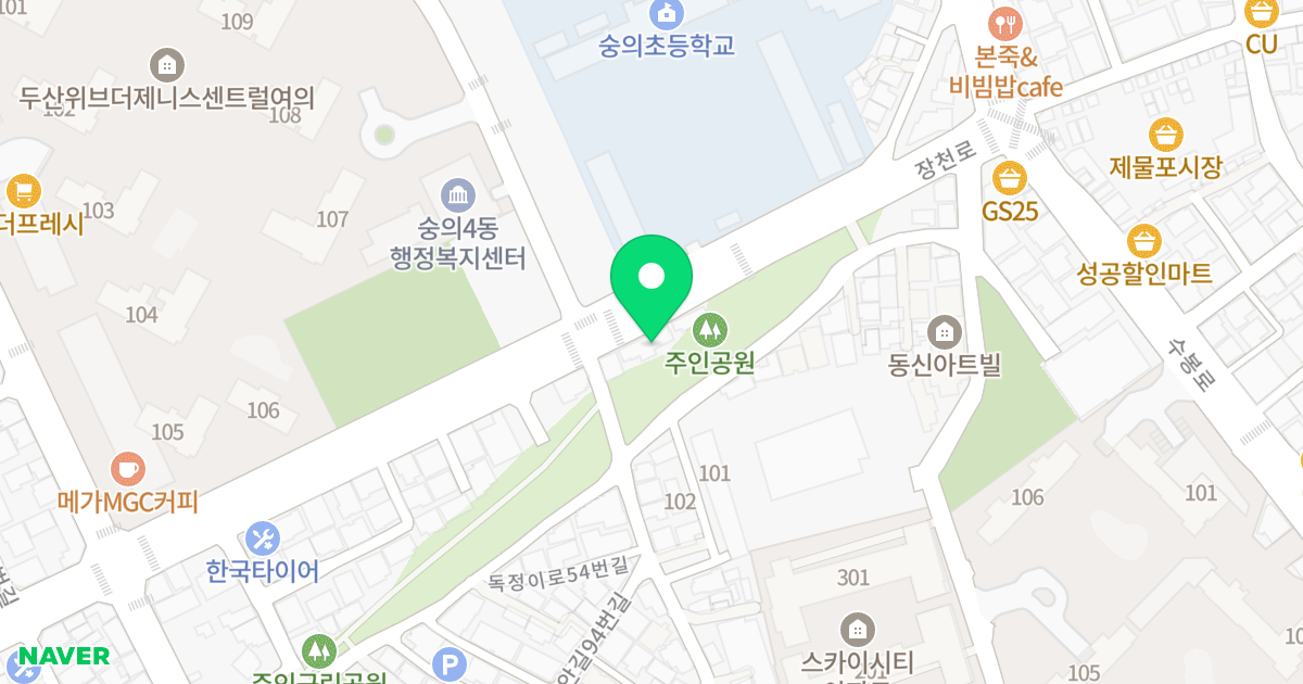 (34-11) 위치 지도 - 인천광역시 미추홀구 장천로 96