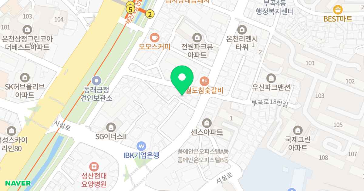 전원원룸 위치 지도 - 부산광역시 금정구 부곡로 15-6