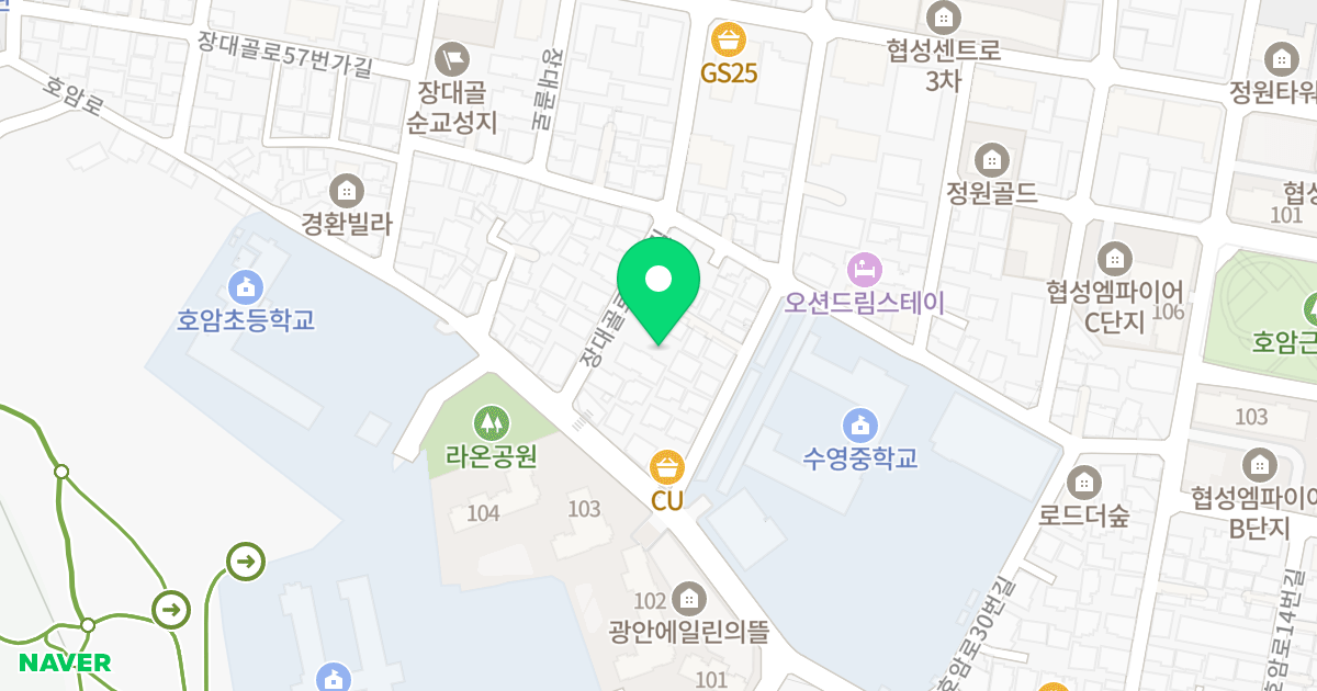 햇살가득한 집II 위치 지도 - 부산광역시 수영구 장대골로45번길 31