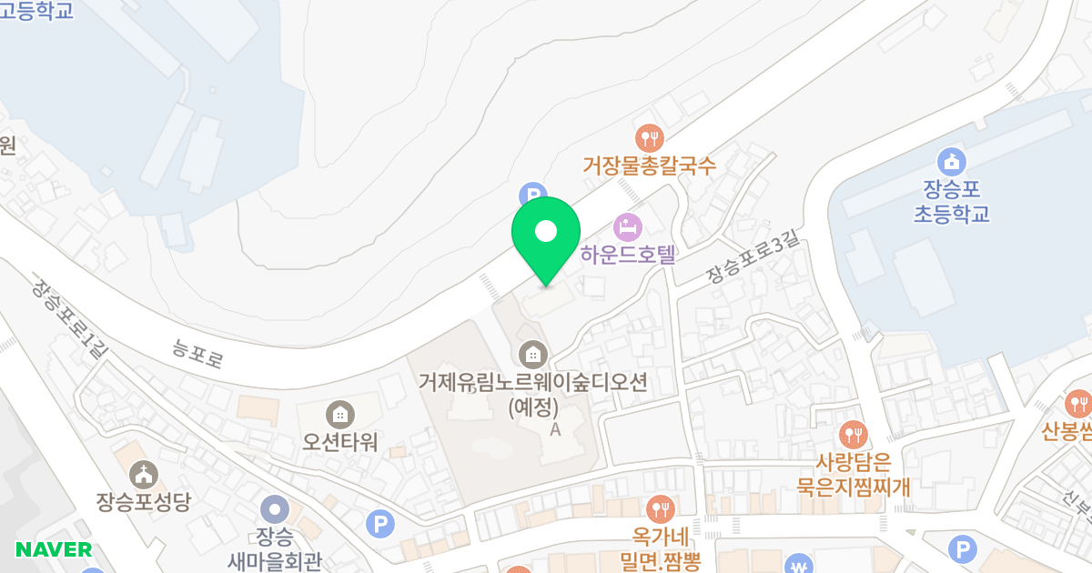 (492) 위치 지도 - 경상남도 거제시 능포로 46