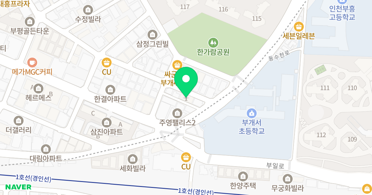 엘지드림빌 위치 지도 - 인천광역시 부평구 동수천로 45-7