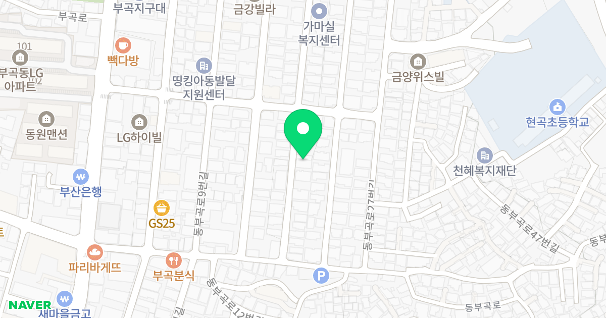서강아트빌 위치 지도 - 부산광역시 금정구 동부곡로19번길 22