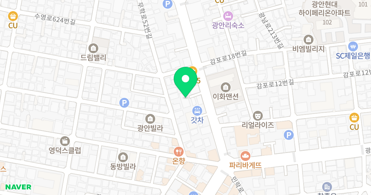 제이엠하우스 위치 지도 - 부산광역시 수영구 감포로 13-5