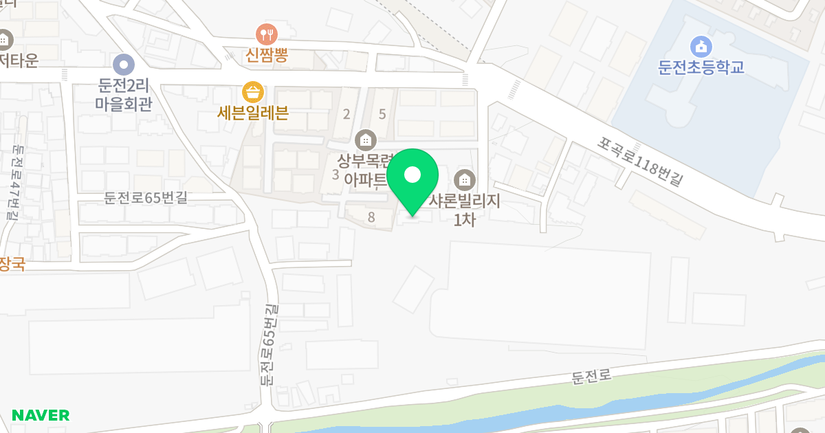 샤론빌리지E동 위치 지도 - 경기도 용인시 처인구 포곡읍 포곡로118번길 52-14