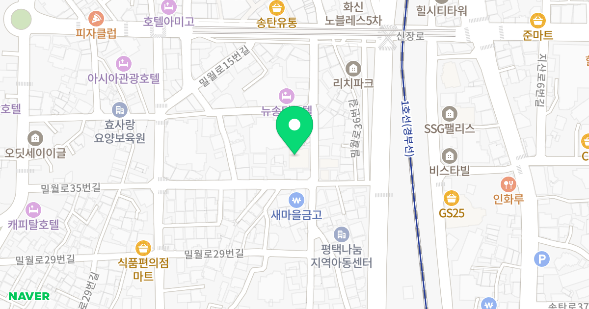 메디슨스퀘어 위치 지도 - 경기도 평택시 밀월로 37