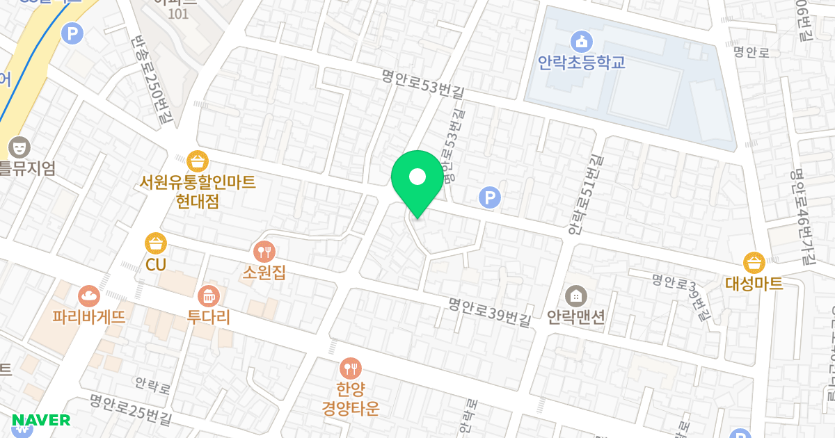 명진리치빌 위치 지도 - 부산광역시 동래구 명안로45번길 51-3
