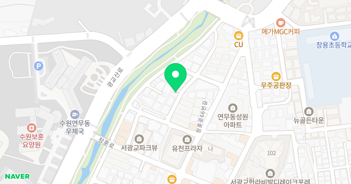 대명하이빌 위치 지도 - 경기도 수원시 장안구 창훈로66번길 11-19