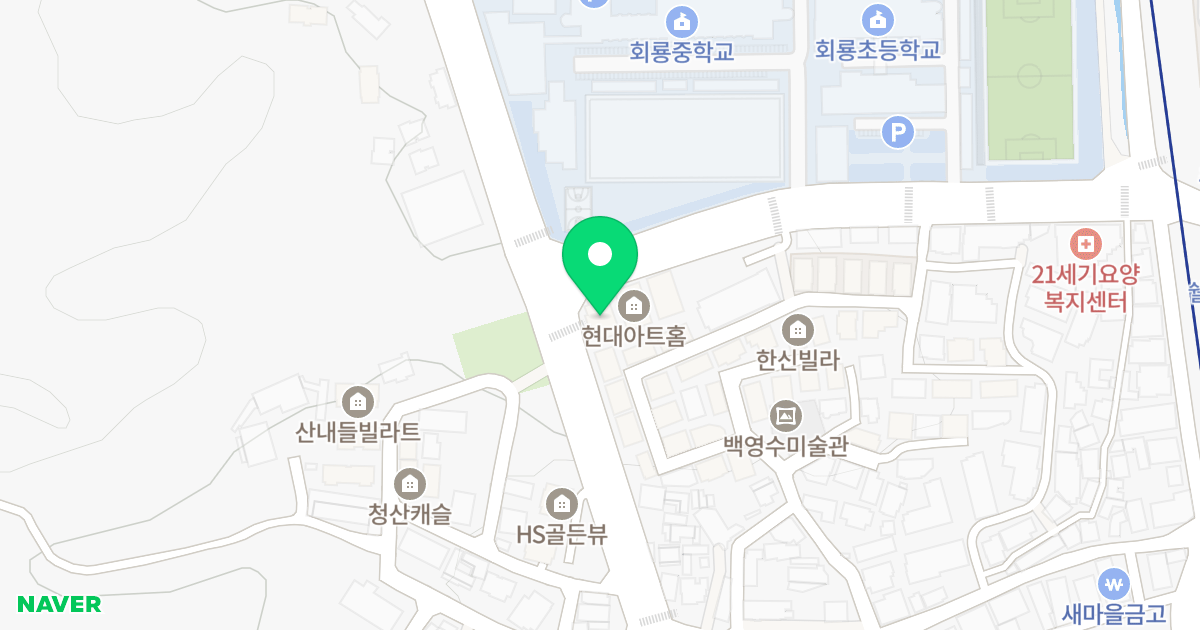 현대아트홈 위치 지도 - 경기도 의정부시 안말로 40