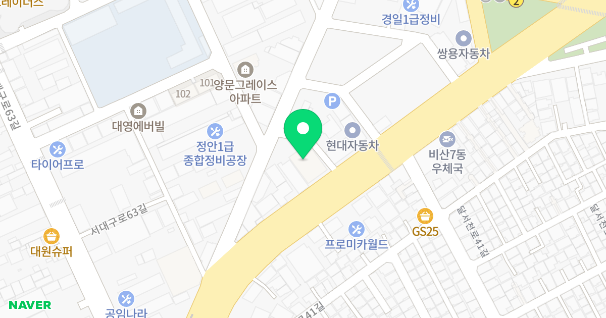 (1336-1) 위치 지도 - 대구광역시 서구 서대구로 345