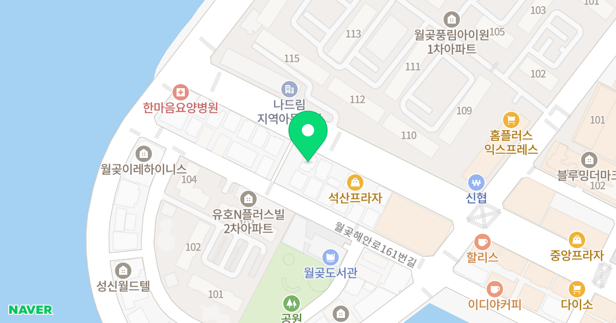 N캐슬 위치 지도 - 경기도 시흥시 월곶중앙로 83