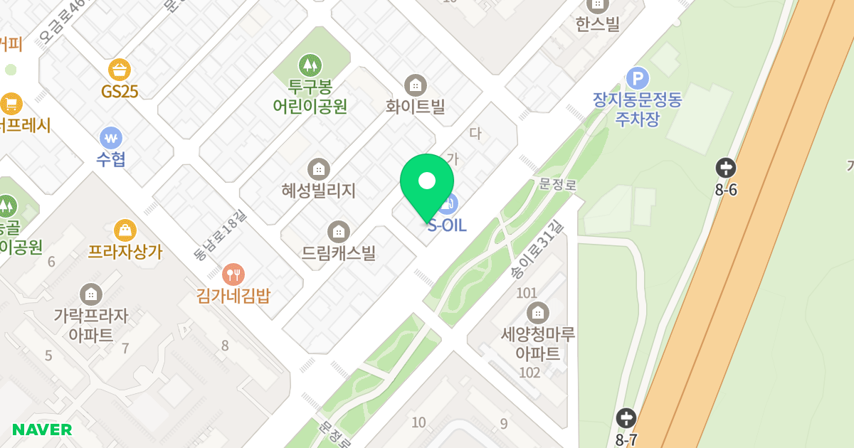 (180-5) 위치 지도 - 서울특별시 송파구 문정로 151