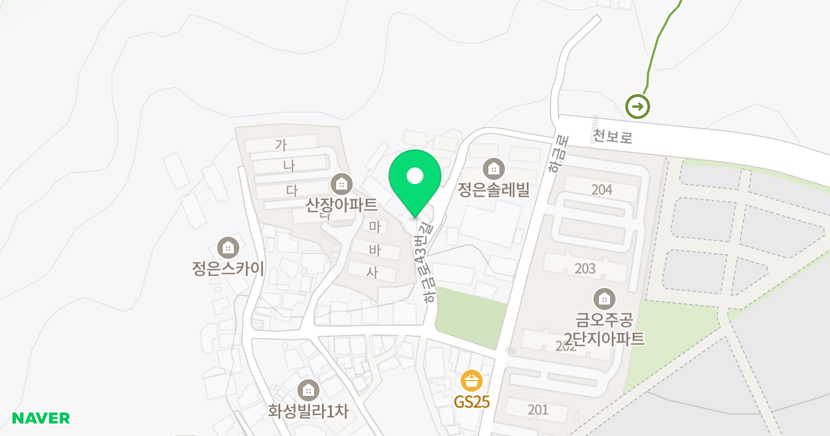 클래스원#6 위치 지도 - 경기도 의정부시 하금로43번길 18