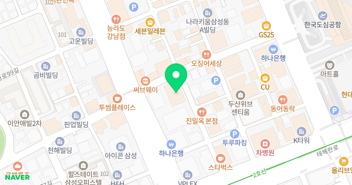 LG트윈텔 위치 지도 - 서울특별시 강남구 삼성로96길 6