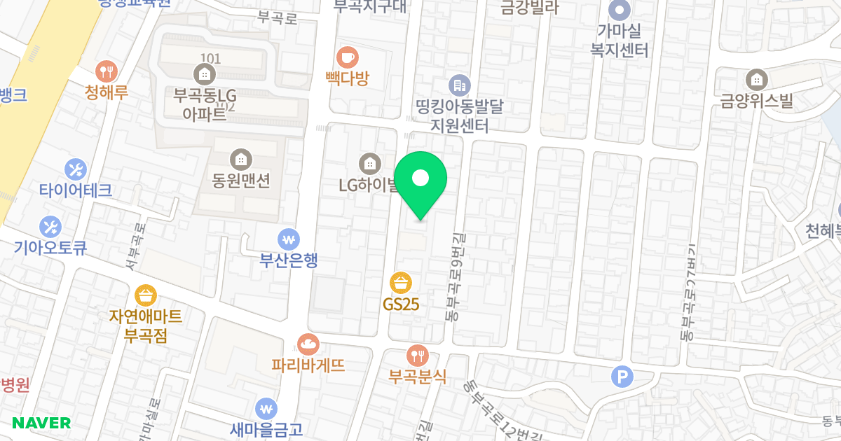 (292-27) 위치 지도 - 부산광역시 금정구 동부곡로5번길 18