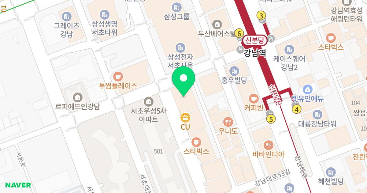 서초타운트라팰리스 위치 지도 - 서울특별시 서초구 서초대로74길 23