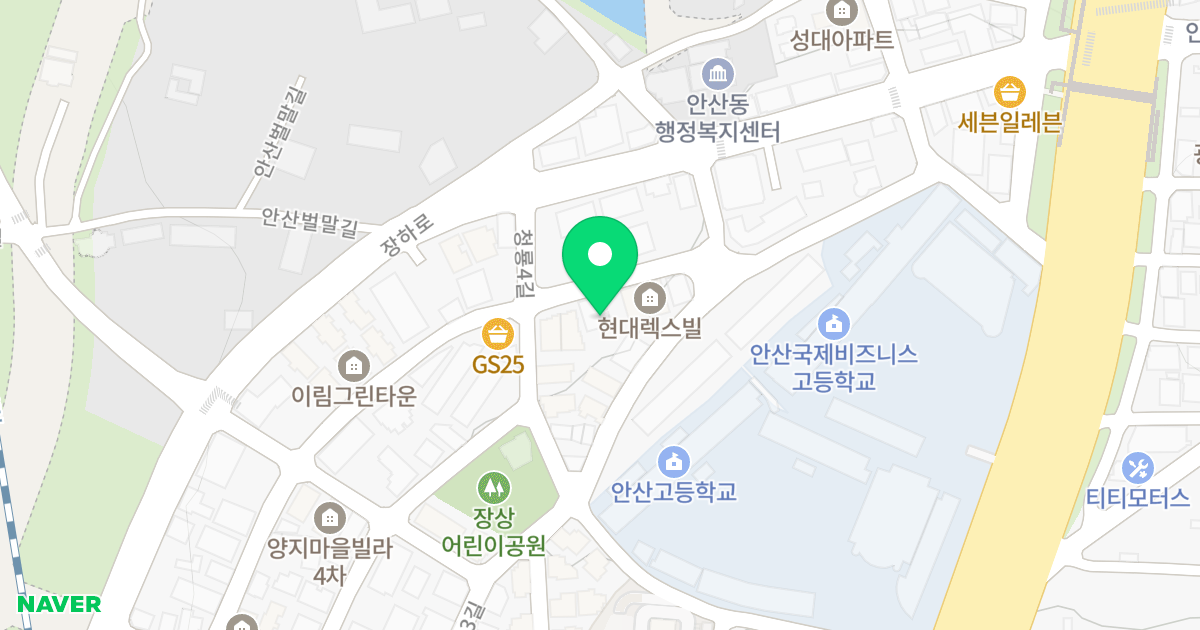 (537-1) 위치 지도 - 경기도 안산시 상록구 청룡1길 28