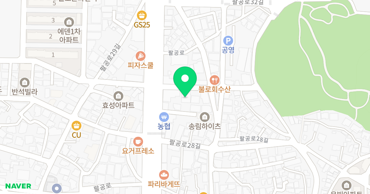 (460-39) 위치 지도 - 대구광역시 동구 팔공로30길 4