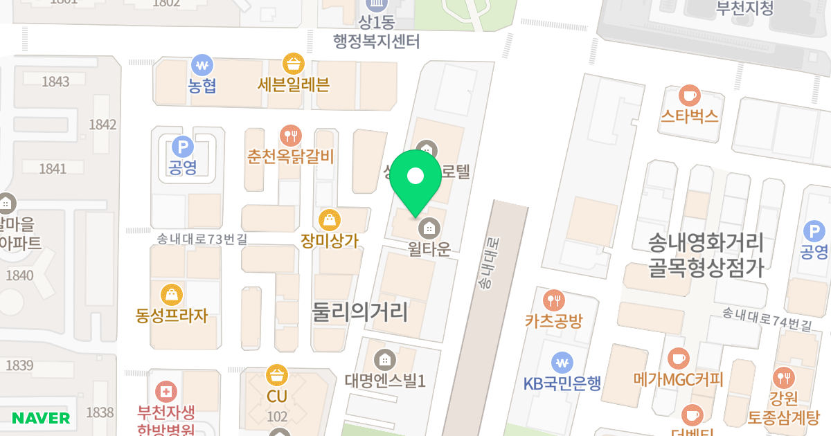 윌타운 위치 지도 - 경기도 부천시 원미구  46