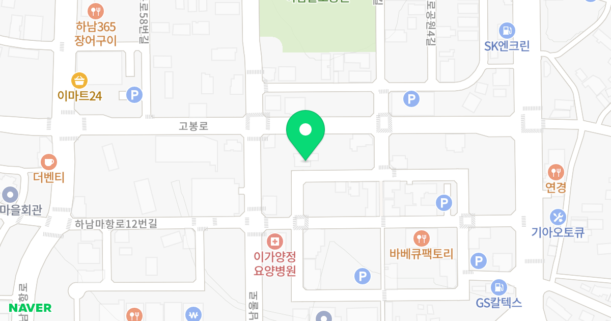 (1244) 위치 지도 - 광주광역시 광산구 하남울로12번상길 5