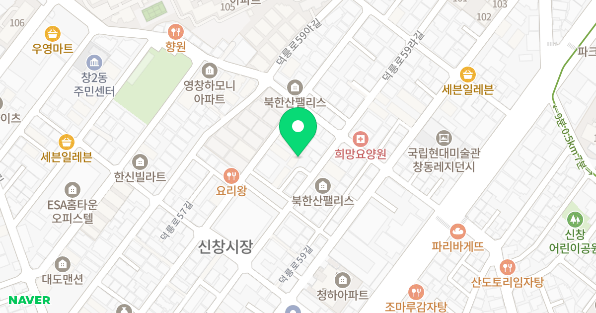대원파크빌 위치 지도 - 서울특별시 도봉구