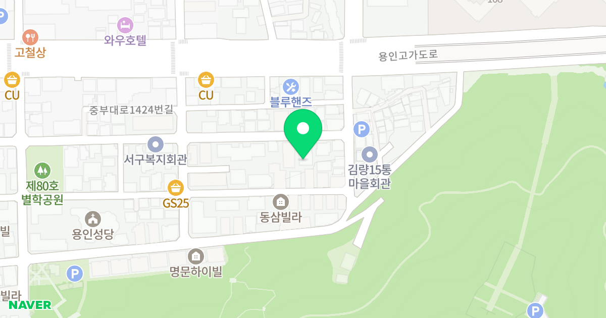 베네치아7차 위치 지도 - 경기도 용인시 처인구 중부대로1424번길 5-16