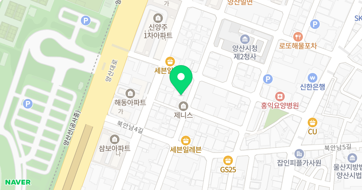 (484-13) 위치 지도 - 경상남도 양산시 북안남2길 25