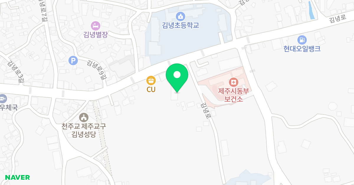 광영타운 위치 지도 - 제주특별자치도 제주시 구좌읍