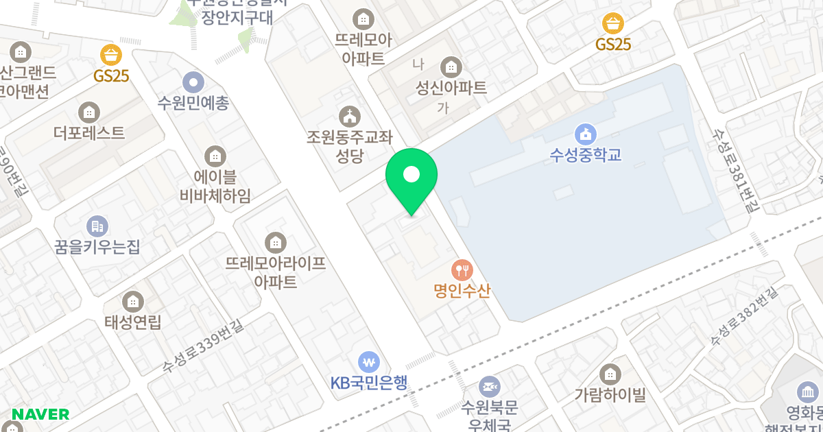(676-23) 위치 지도 - 경기도 수원시 장안구 수성로363번길 19