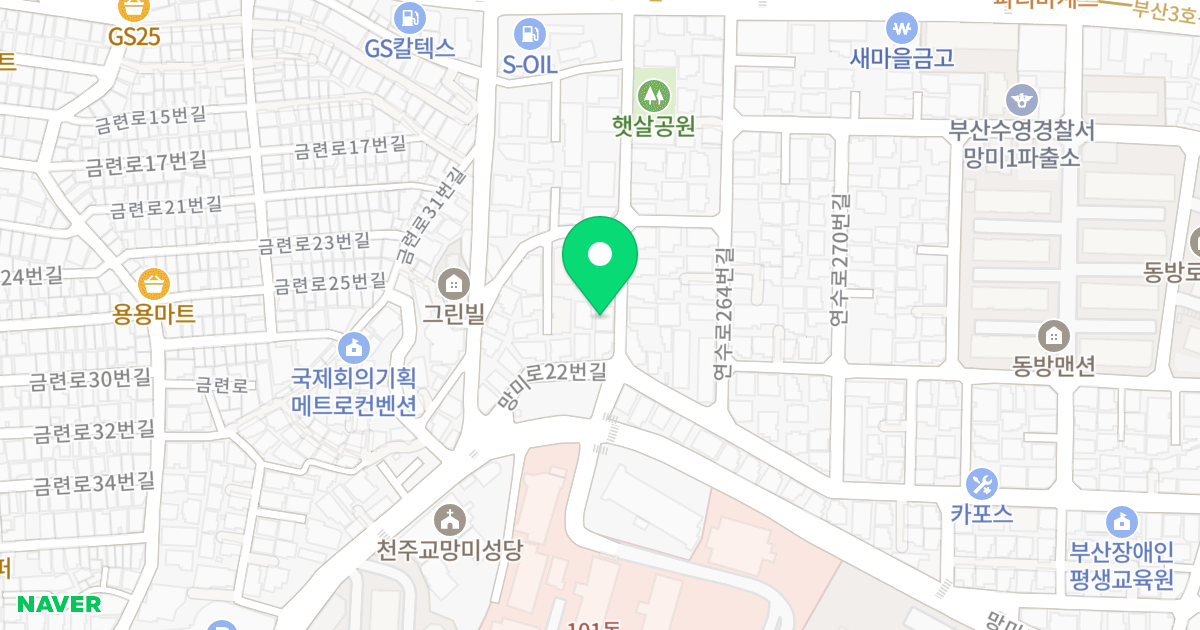 보문타운 망미-32 위치 지도 - 부산광역시 수영구 연수로260번길 32