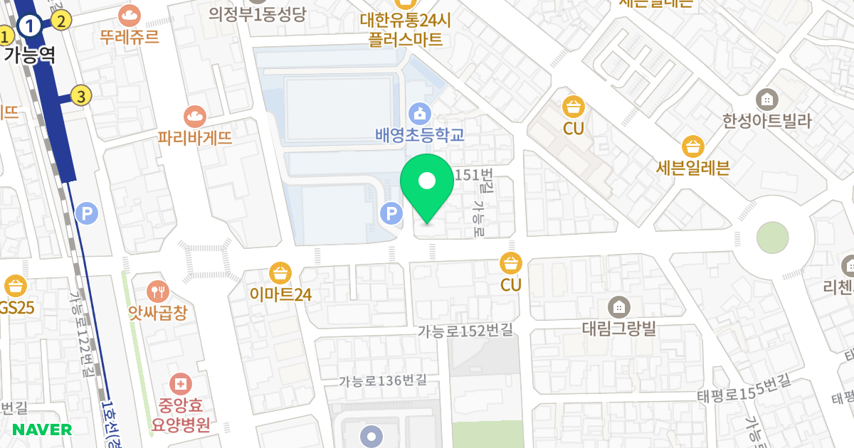 리첸시아2 위치 지도 - 경기도 의정부시 가능로 145