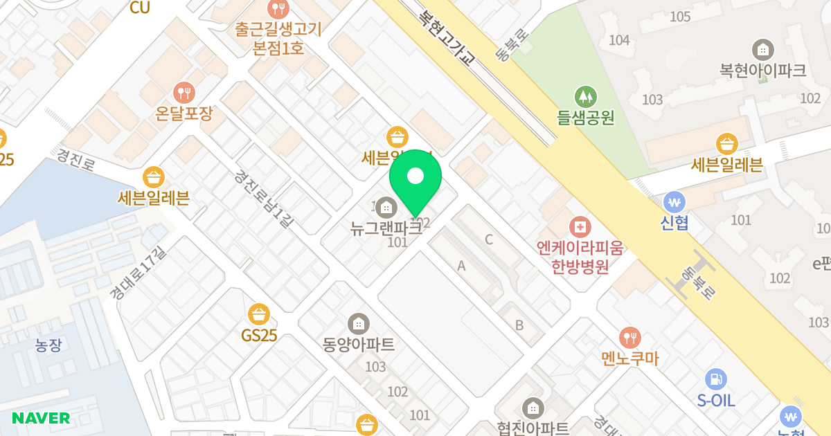 (418-2) 위치 지도 - 대구광역시 북구 경진로1길 32-8