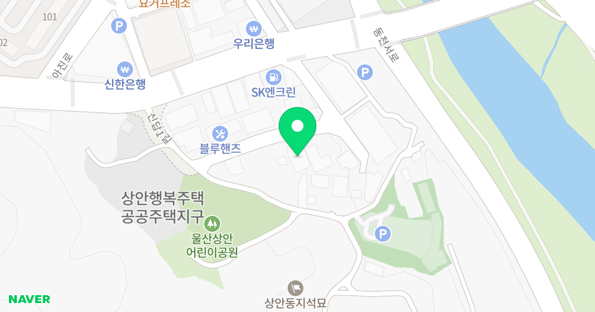 헤니언하우스 위치 지도 - 울산광역시 북구 신답1길 9-10