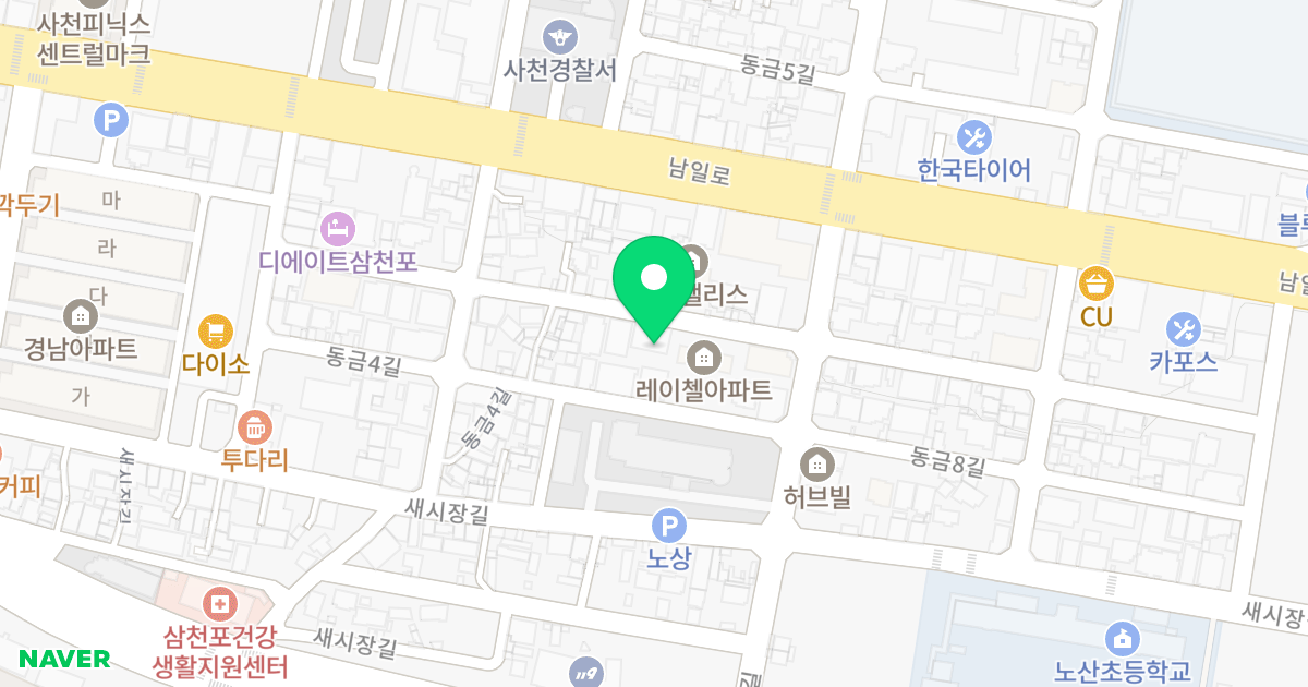 경민더원 위치 지도 - 경상남도 사천시 동금6길 12-13