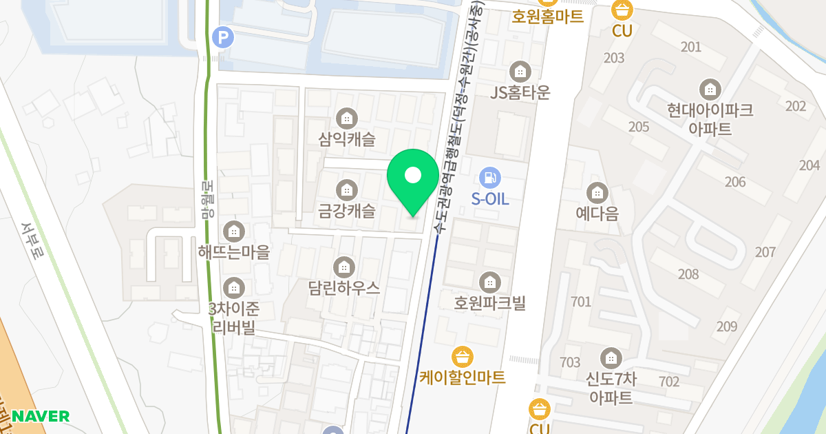 라벨르빌 위치 지도 - 경기도 의정부시 호암로 33