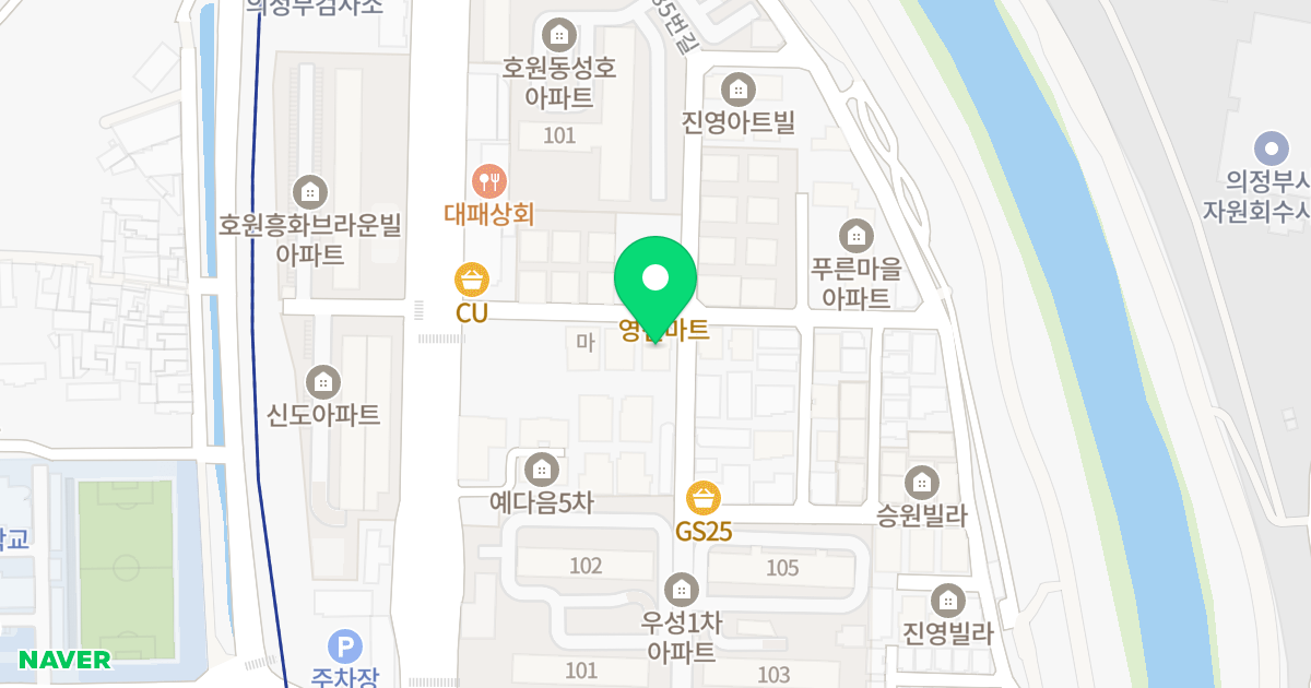 (447-2) 위치 지도 - 경기도 의정부시 평화로272번길 18