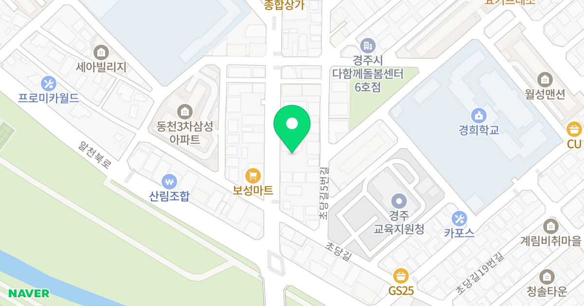동천 라이프빌 위치 지도 - 경상북도 경주시 탈해로 12