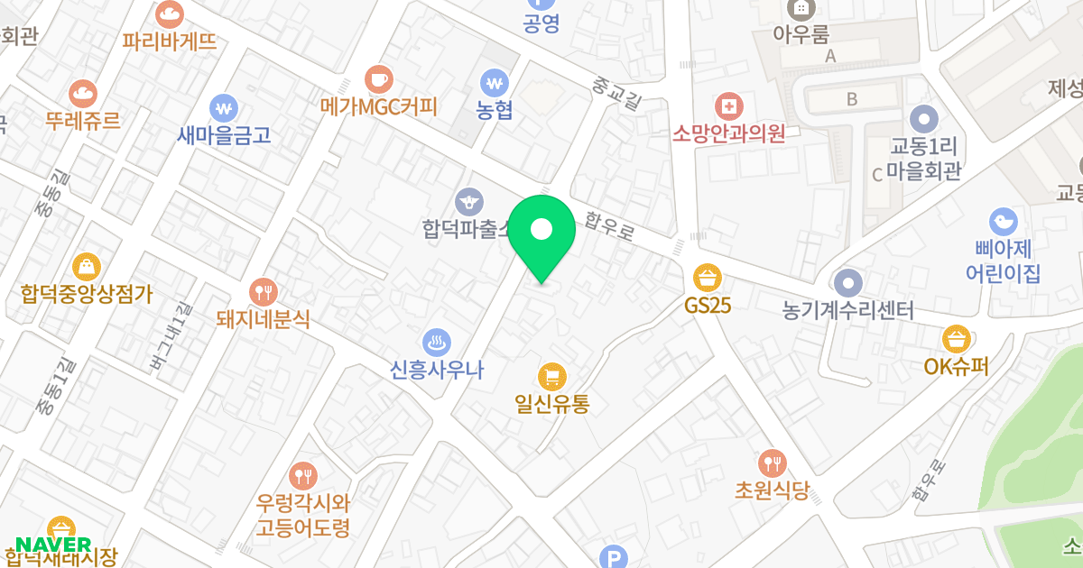 (262-25) 위치 지도 - 충청남도 당진시 합덕읍