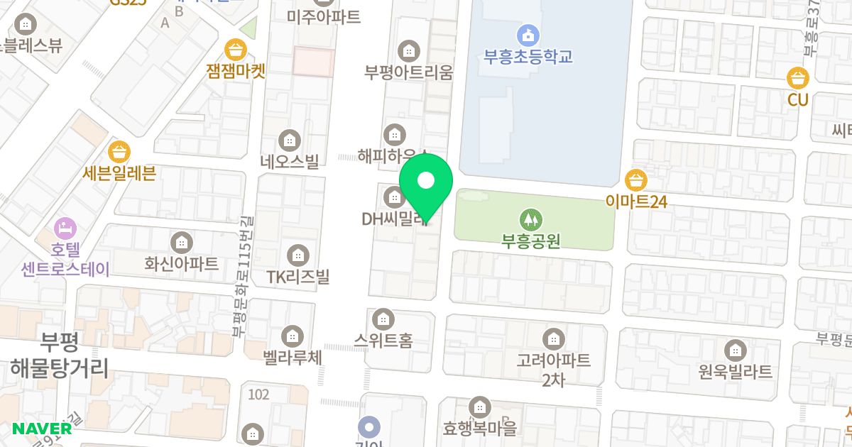 승림아파트 위치 지도 - 인천광역시 부평구 부평문화로129번길 21