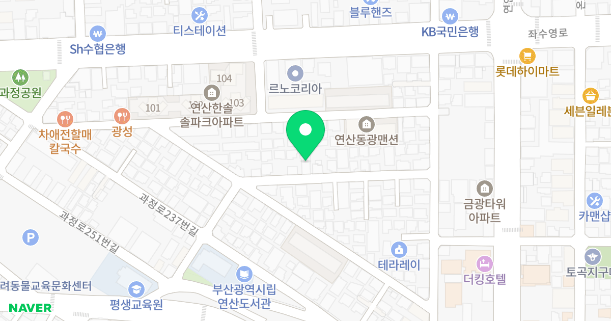 (414-59) 위치 지도 - 부산광역시 연제구 과정로191번나길 26