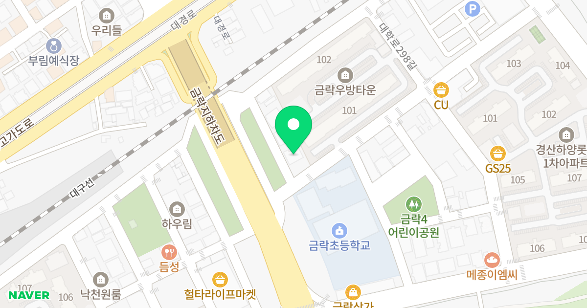 (391-8) 위치 지도 - 경상북도 경산시 하양읍 대학로298길 1-2