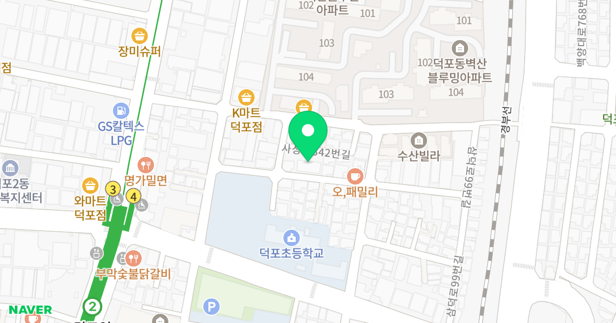 아이린빌 위치 지도 - 부산광역시 사상구