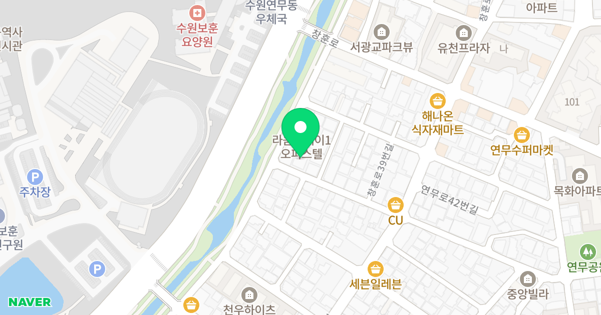 디엠빌리지 위치 지도 - 경기도 수원시 장안구
