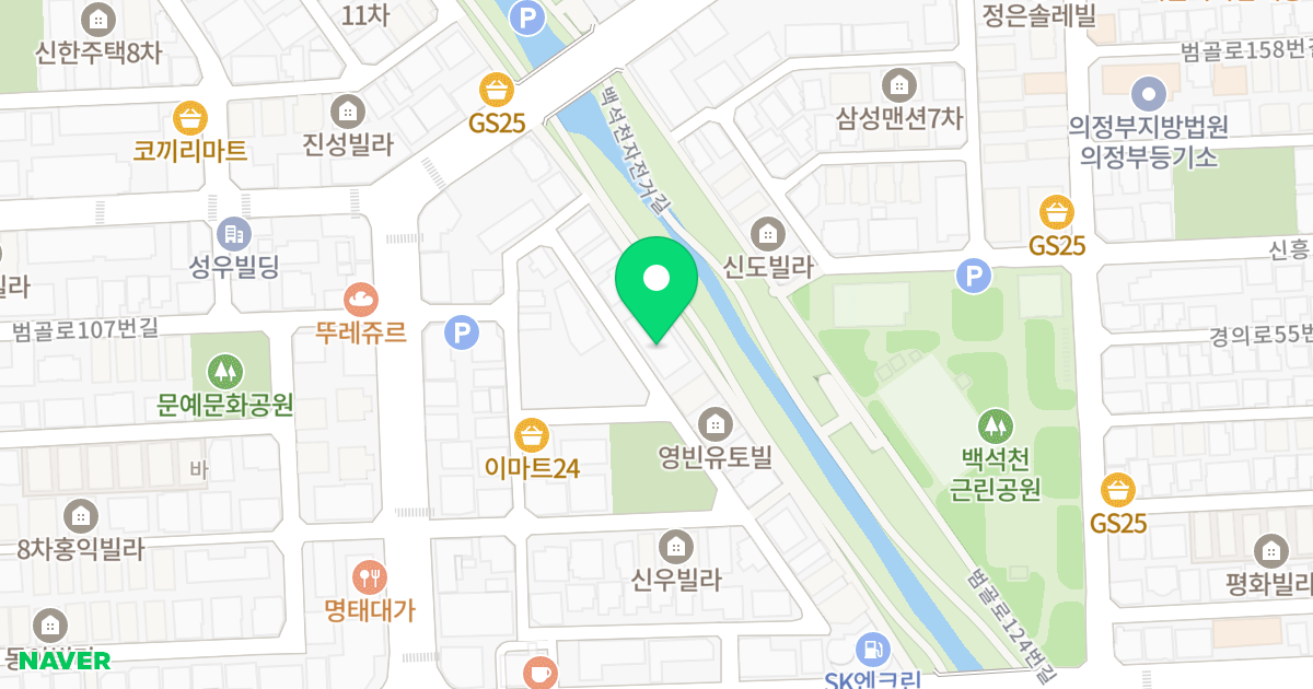 한솔엠파트힐 위치 지도 - 경기도 의정부시 범골로98번길 70