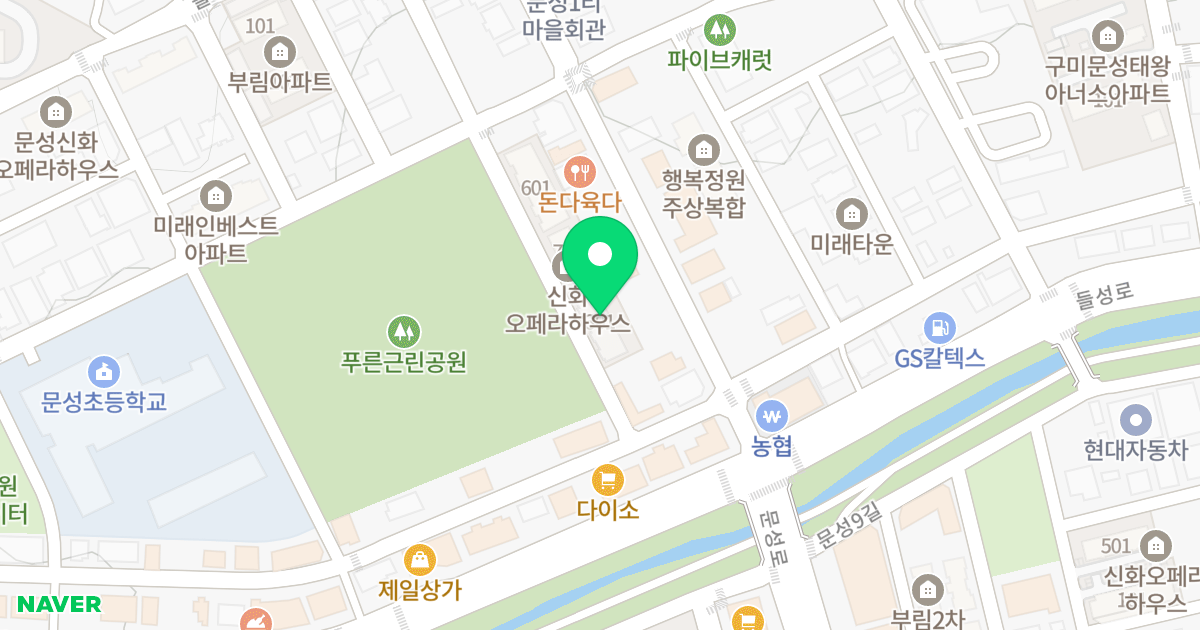 신화오페라하우스 위치 지도 - 경상북도 구미시 고아읍 들성로9길 4-45