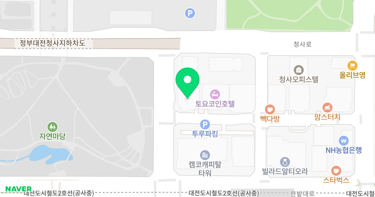 주은오피스텔 위치 지도 - 대전광역시 서구 둔산중로 138