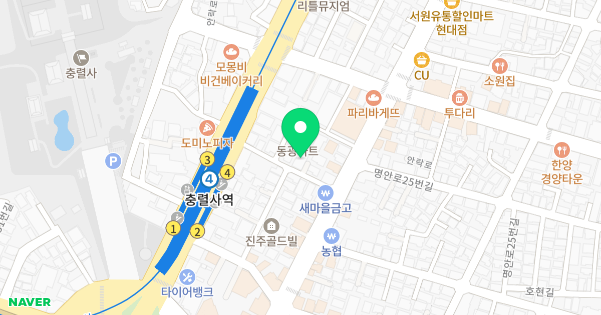 해뜰채 위치 지도 - 부산광역시 동래구 반송로218번길 13