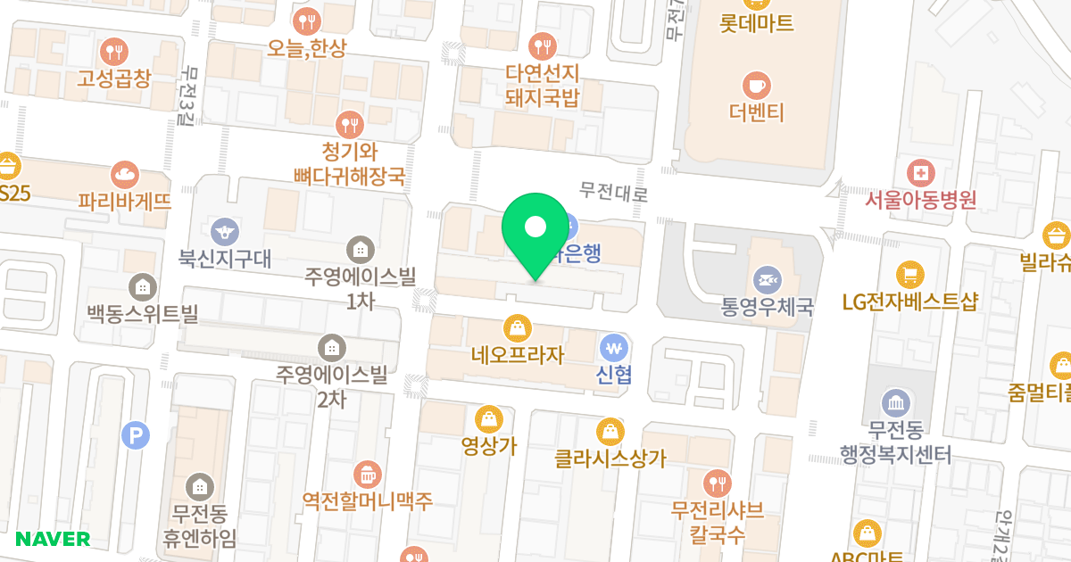 주영에이스빌3차 위치 지도 - 경상남도 통영시 무전8길 14-12